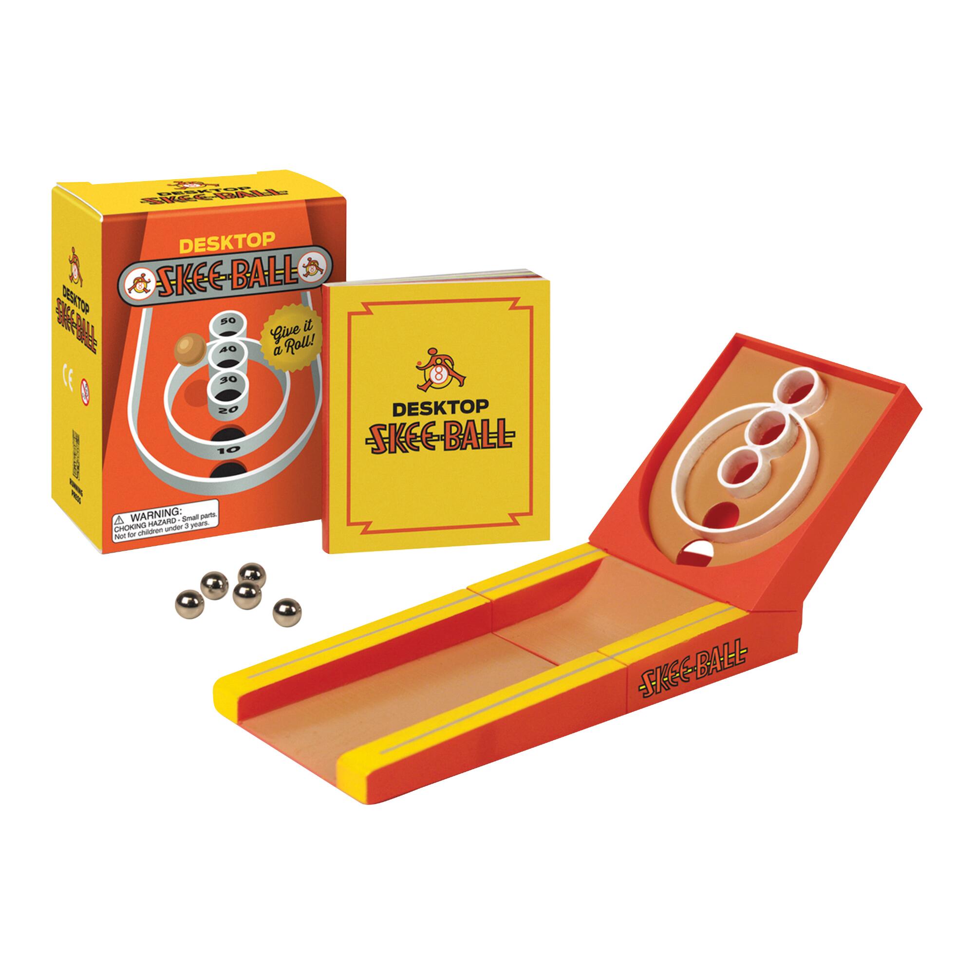 Mini Desktop Skeeball Kit: Orange/Yellow - Paper by World Market