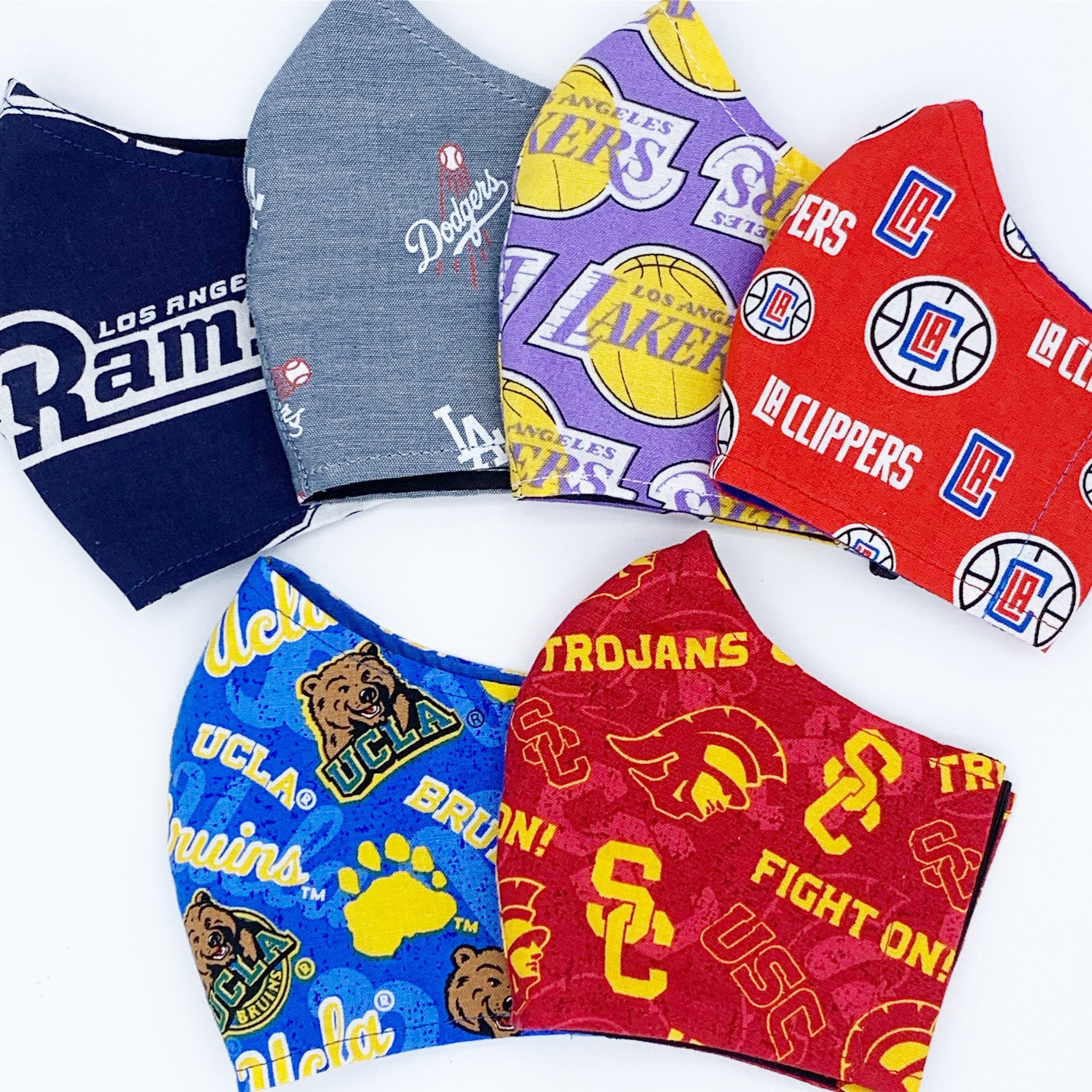 Laker Face Mask, Usc Ucla Rams Nba Men Masks, Ready To Ship