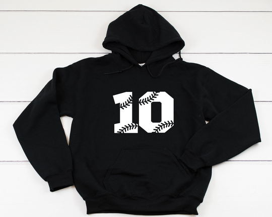 Custom Baseball Number Heavy Blend Hooded Sweatshirt Hoodie, Baseball Game Day Day, Mom, Mom Gift