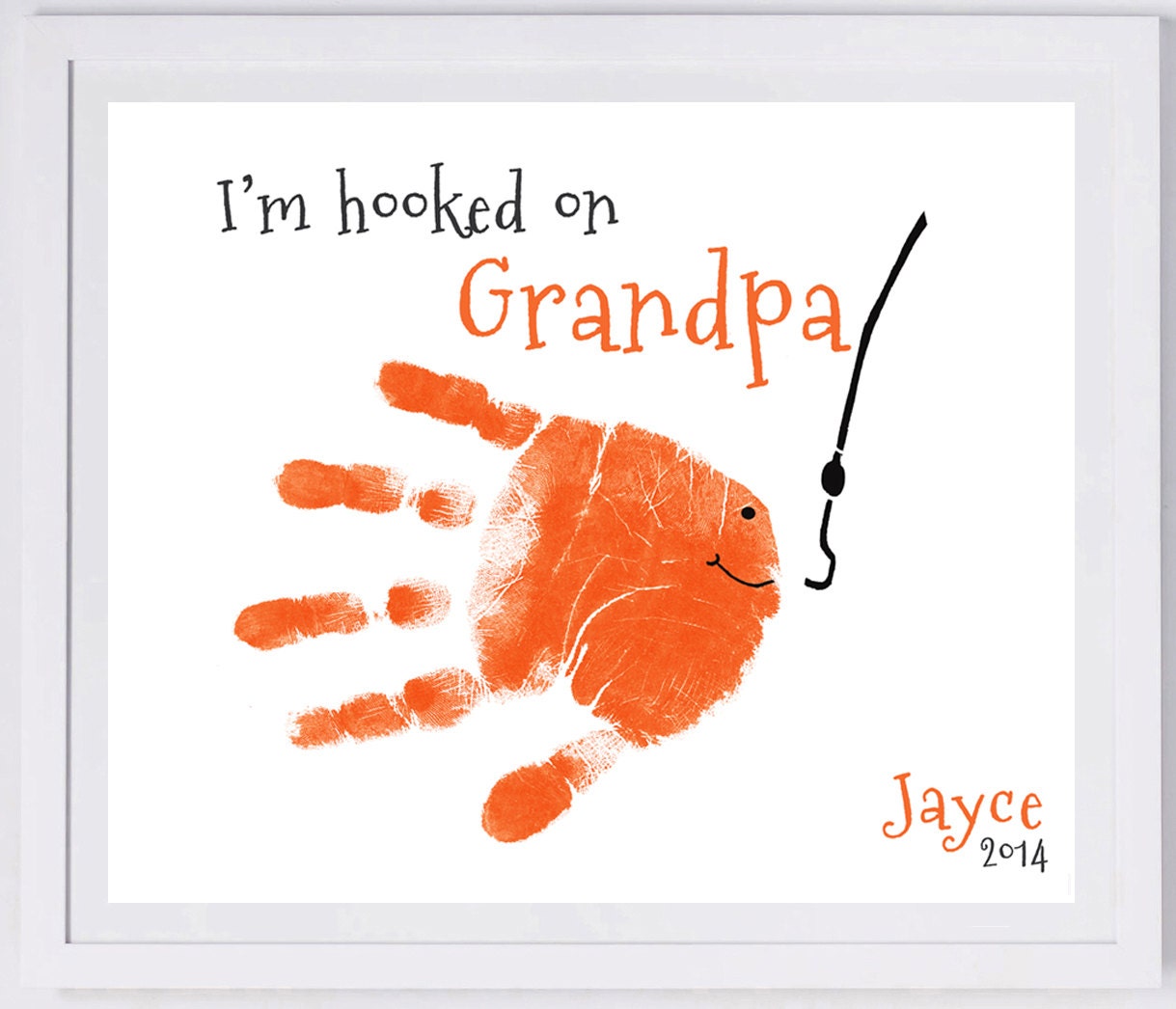Fishing Handprint Wall Art 203 Pap