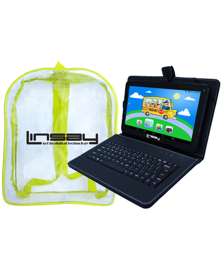 LINSAY 10.1-in Wi-fi Only Android 11 Tablet with Accessories with Case Included;; | F10XHDCKBAG