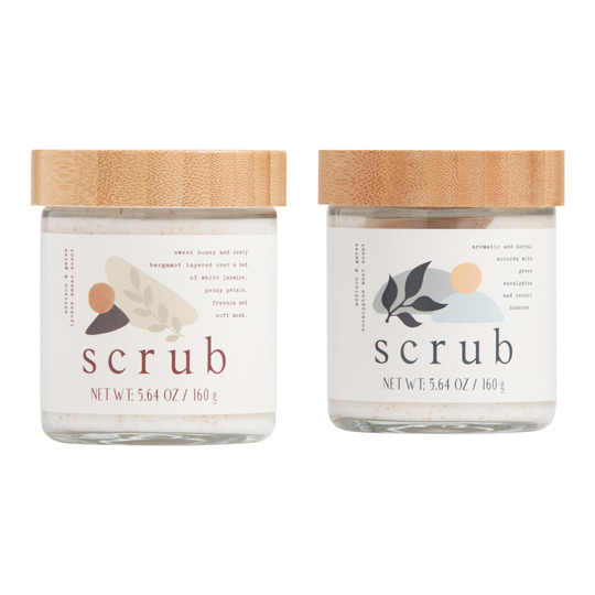 A&G Glass Abstract Body Scrub: White by World Market