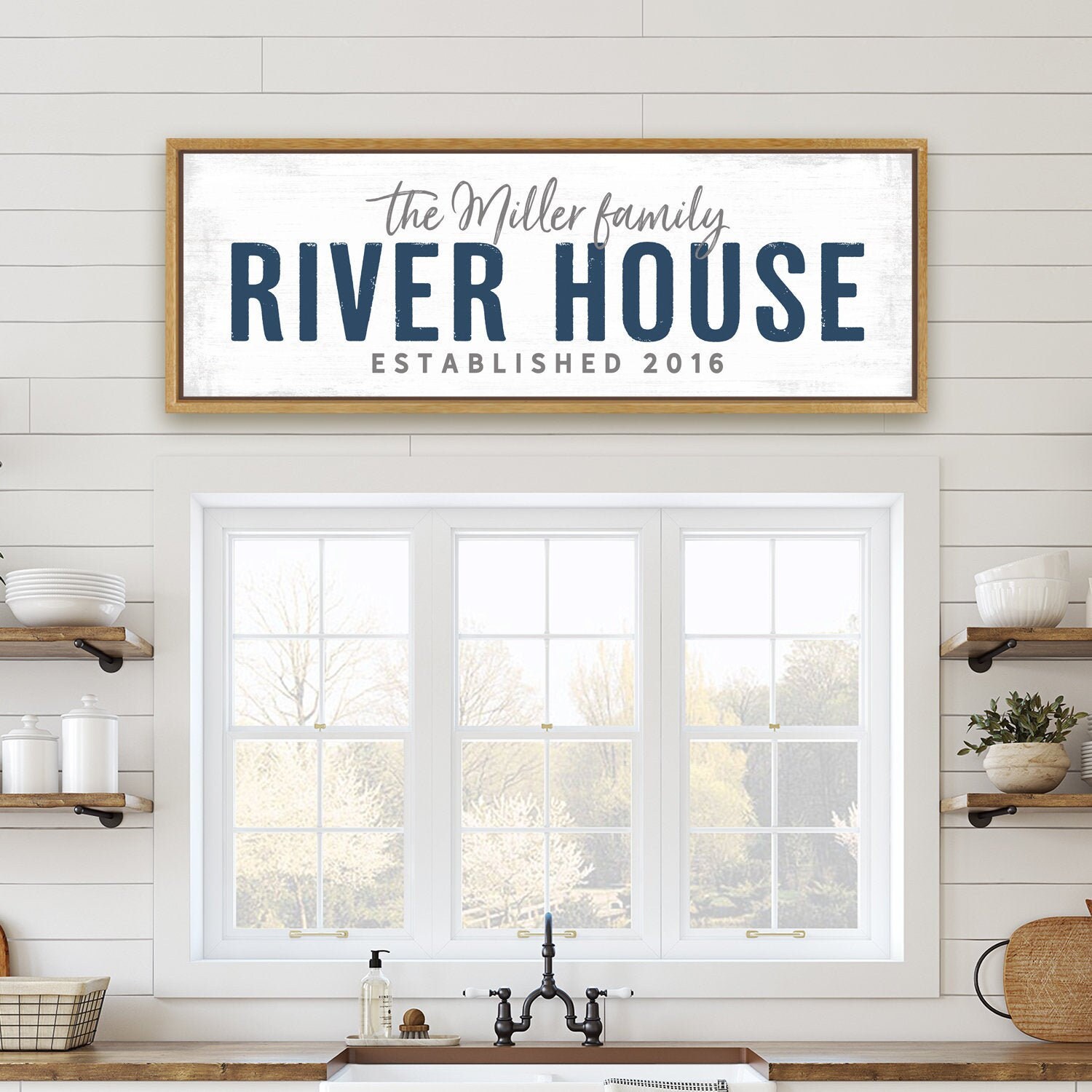 Custom River Sign | Welcome To The House Personalized Signs