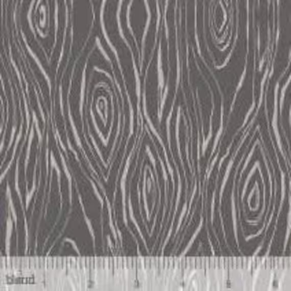 Retired Cori Dantini Good Company Woodgrain Gray Grey Tree Bark Cotton Quilt Fabric Blender Out Of Print Oop