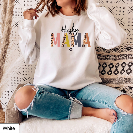 Husky Mom Sweatshirt, Dog Mama Shirt For Women Gifts, Tee, Unisex Tee