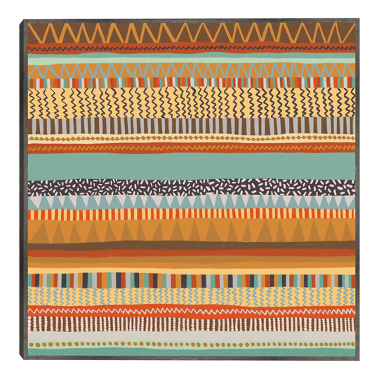 Patchwork II by Alisa Galitsyna Framed Canvas Wall Art: Multi by World Market