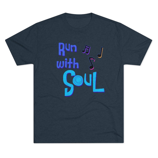 Run With Soul Wine & Dine Unisex Tri-Blend Crew Tee