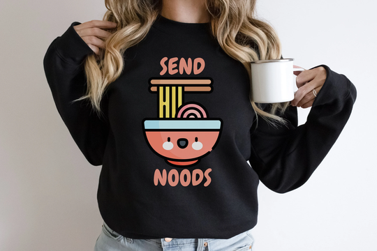 Send Noods Sweatshirt | Ramen Japanese Funny