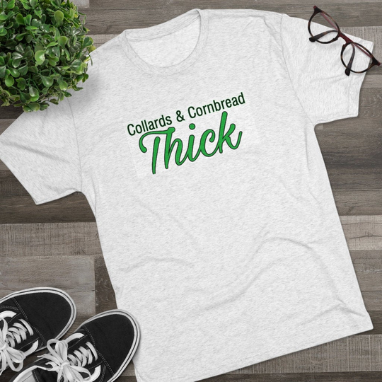 Men's Collards & Cornbread Thick Tri-Blend Crew Tee