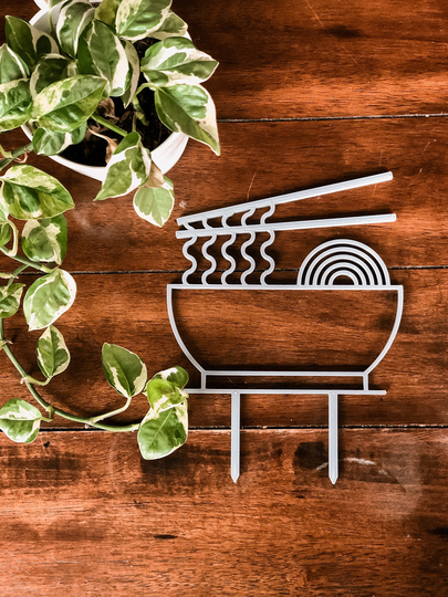 Ramen Noodle Indoor Houseplant Trellis Or Decoration | 3D Printed, Multiple Colors & Sizes Available Plant Planter Support