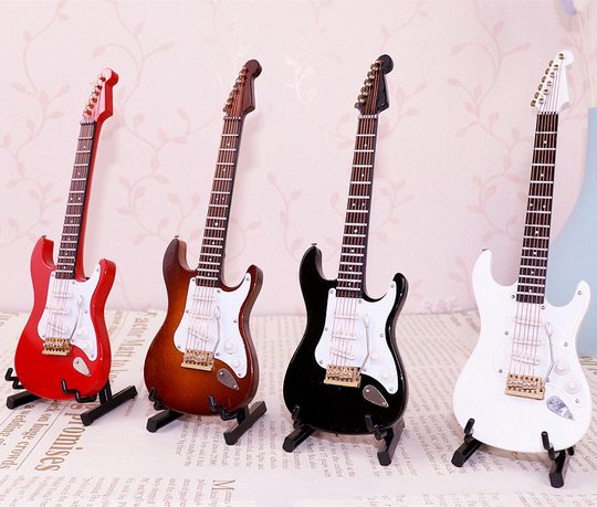 Miniature Electric Guitar Musical Instrument Miniatures An Model Bjd Furniture Gift For Her Photography Props