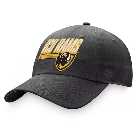 Men's Top of the World Charcoal VCU Rams Slice Adjustable Hat, Grey