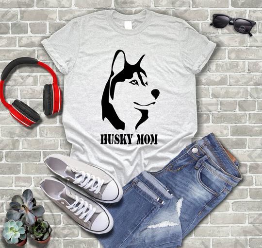 Husky Mom Shirt For Dog Birthday, Tshirt Women, T Her, Lover Gift Mom
