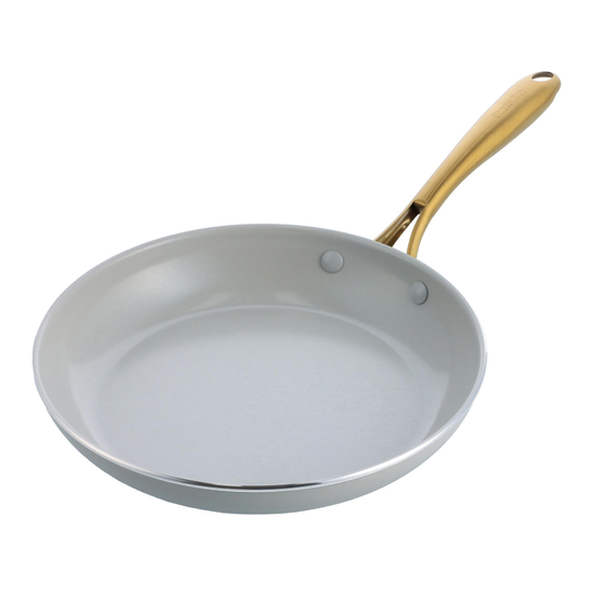 10 Inch GreenPan Gray Provision Nonstick Ceramic Frying Pan: Silver - Aluminum by World Market