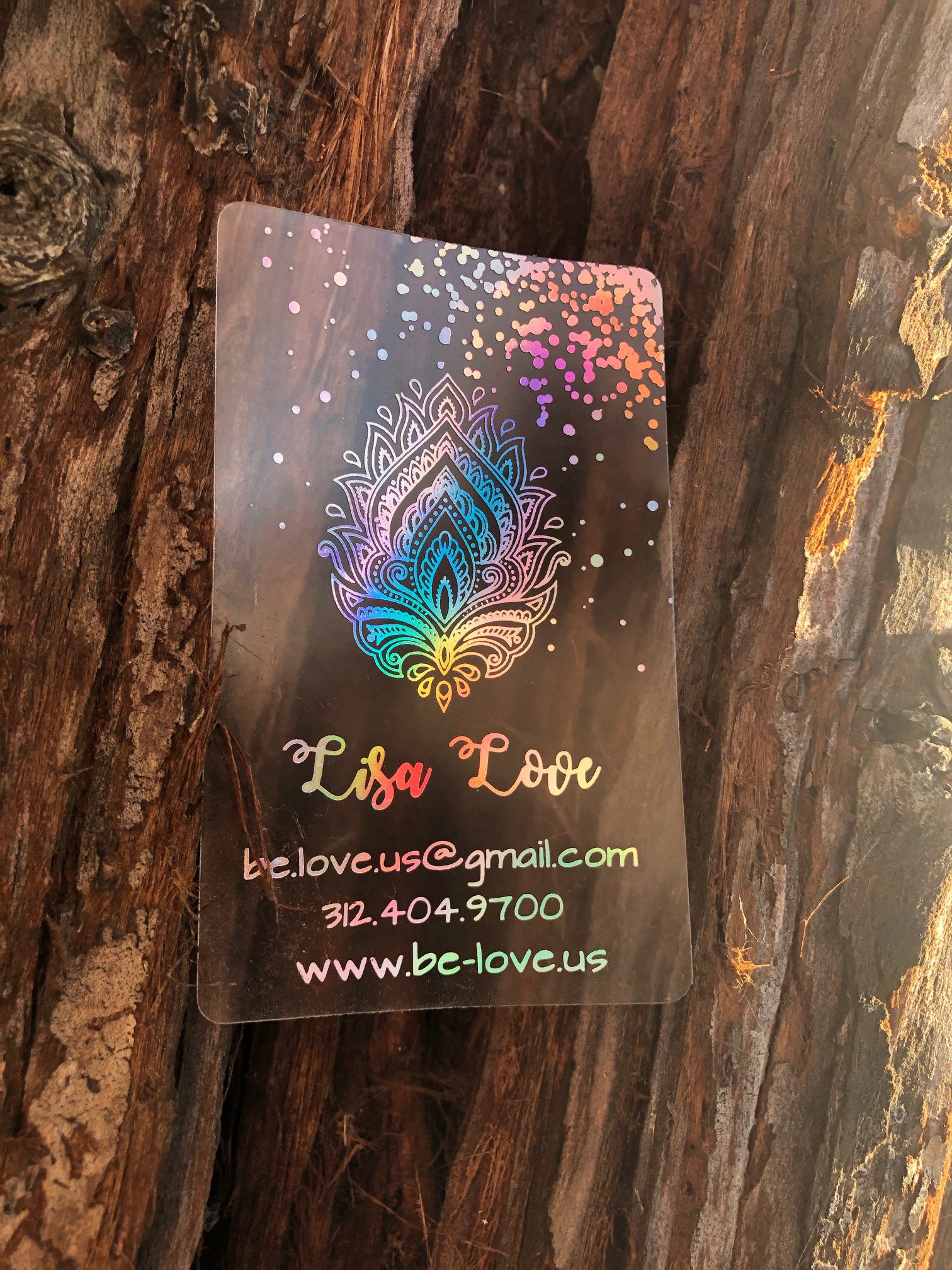 400 Business Cards - Frosted Plastic Stock Copper Rose Gold Hologram Holographic Metallic Foil Recyclable Eco-Friendly Clear See Through Usa