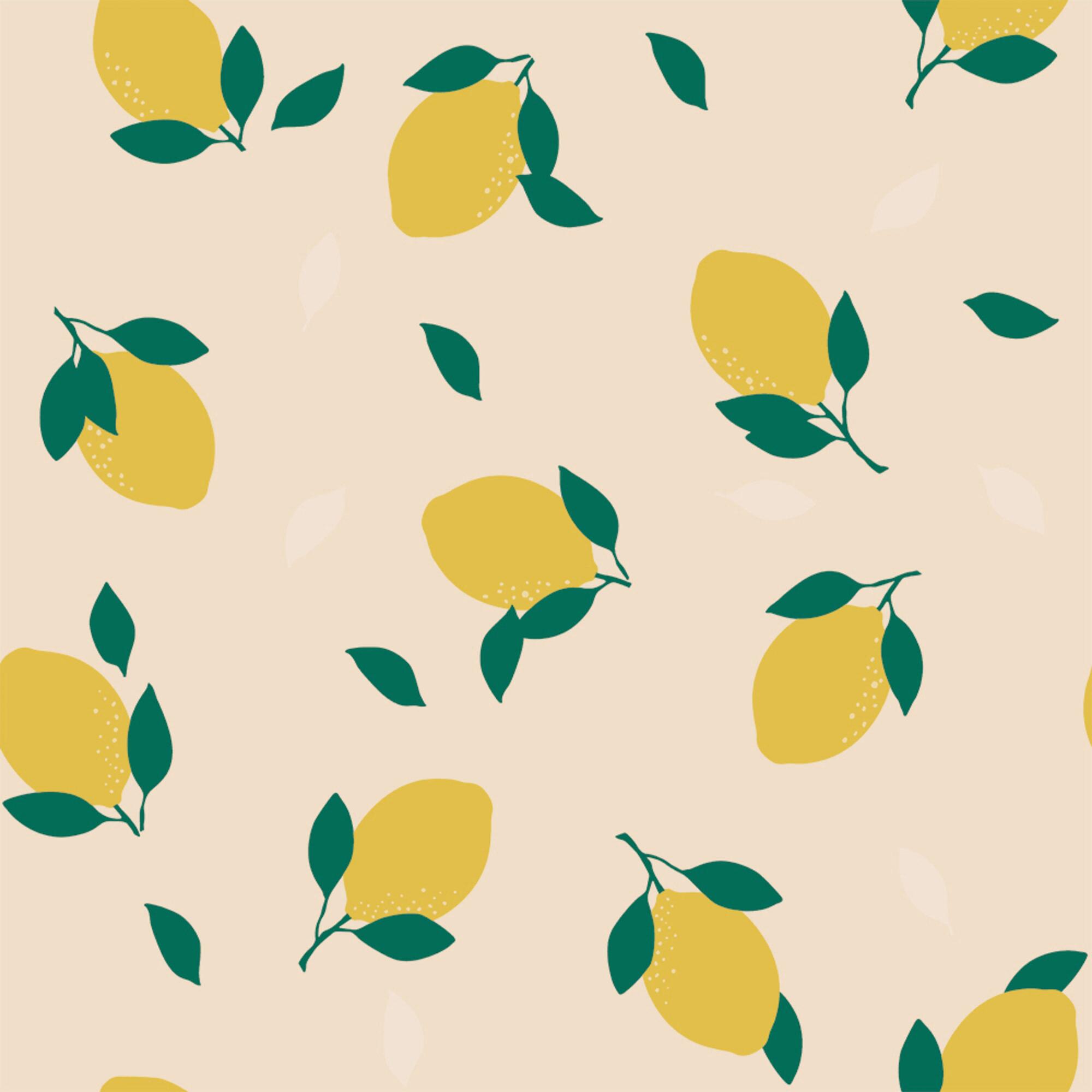 Pale Peach Lemons Peel And Stick Wallpaper by World Market