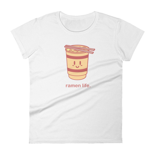 Women's Cute Ramen T-Shirt/Funny Japanese Graphic Tee - "Ramen Life"