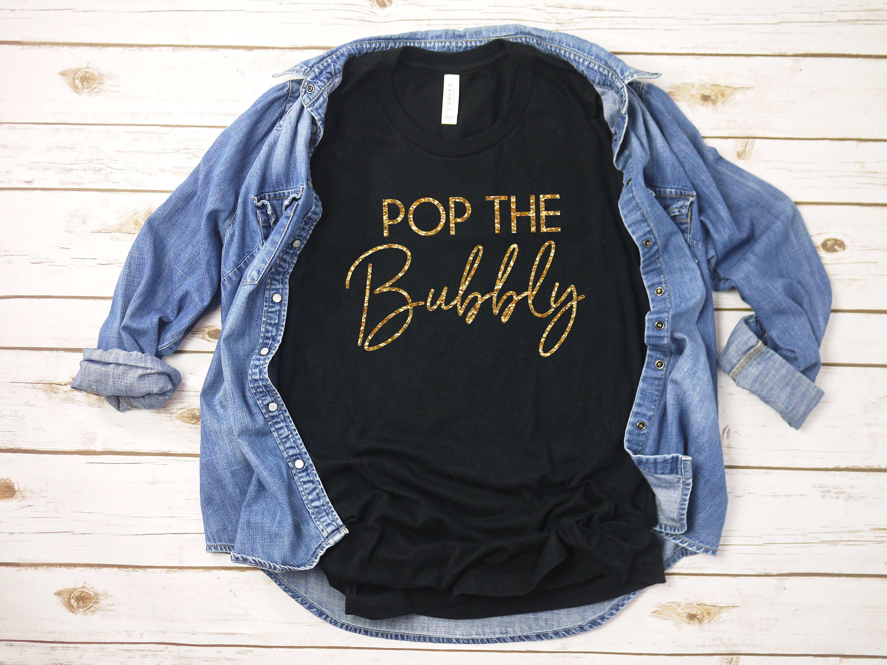 Pop The Bubbly, New Years Shirt, Nye Glitter New Years Womens Eve Shirt Women, 2020 Nye