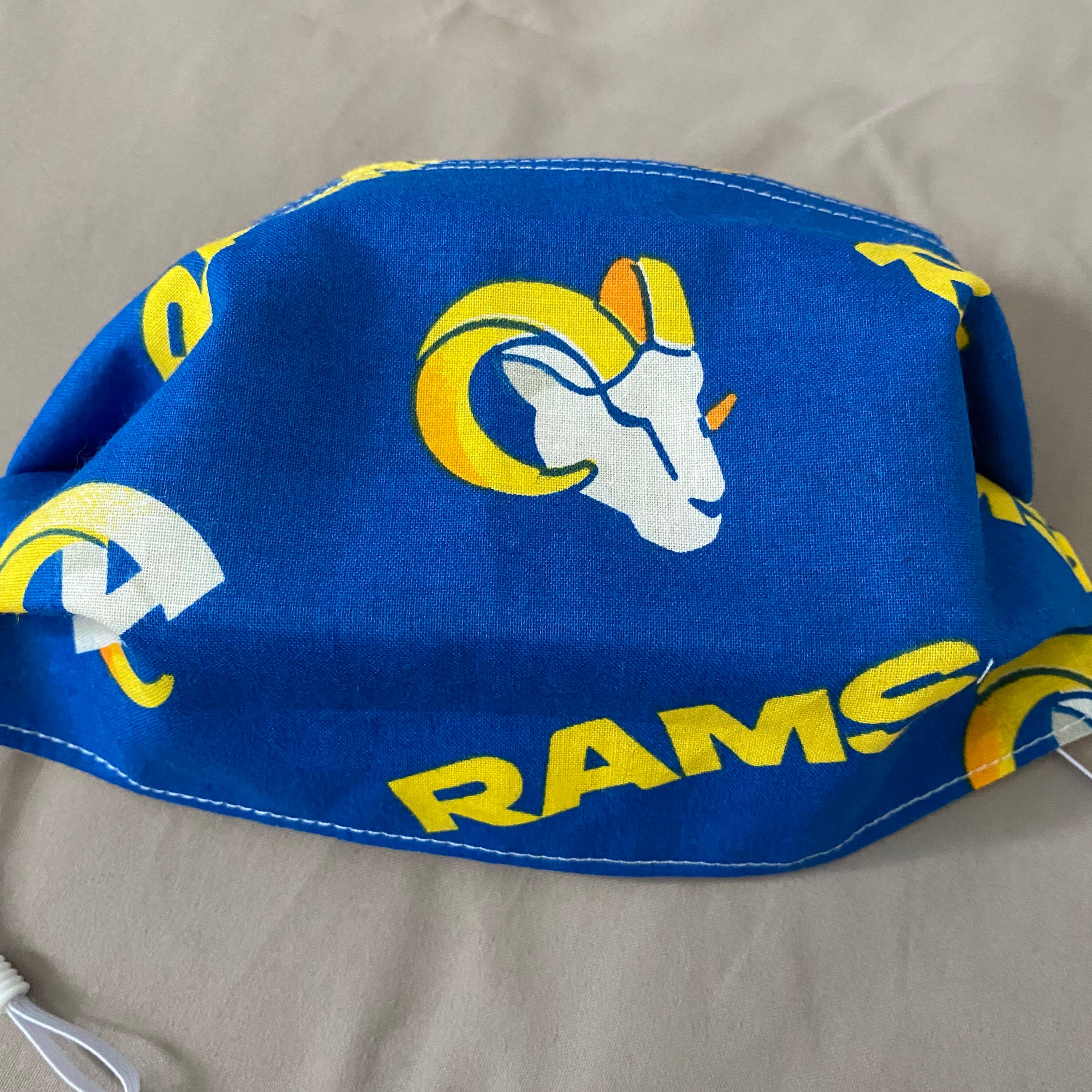 La Rams Face Cover With Adjustable Elastic Ear Strap