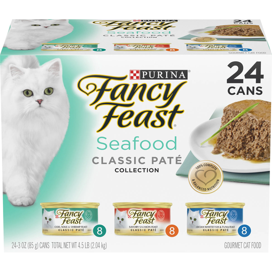 Nestle Purina Fancy Feast Classic Seafood Variety Pack Cat 24/3 oz | 005000042824