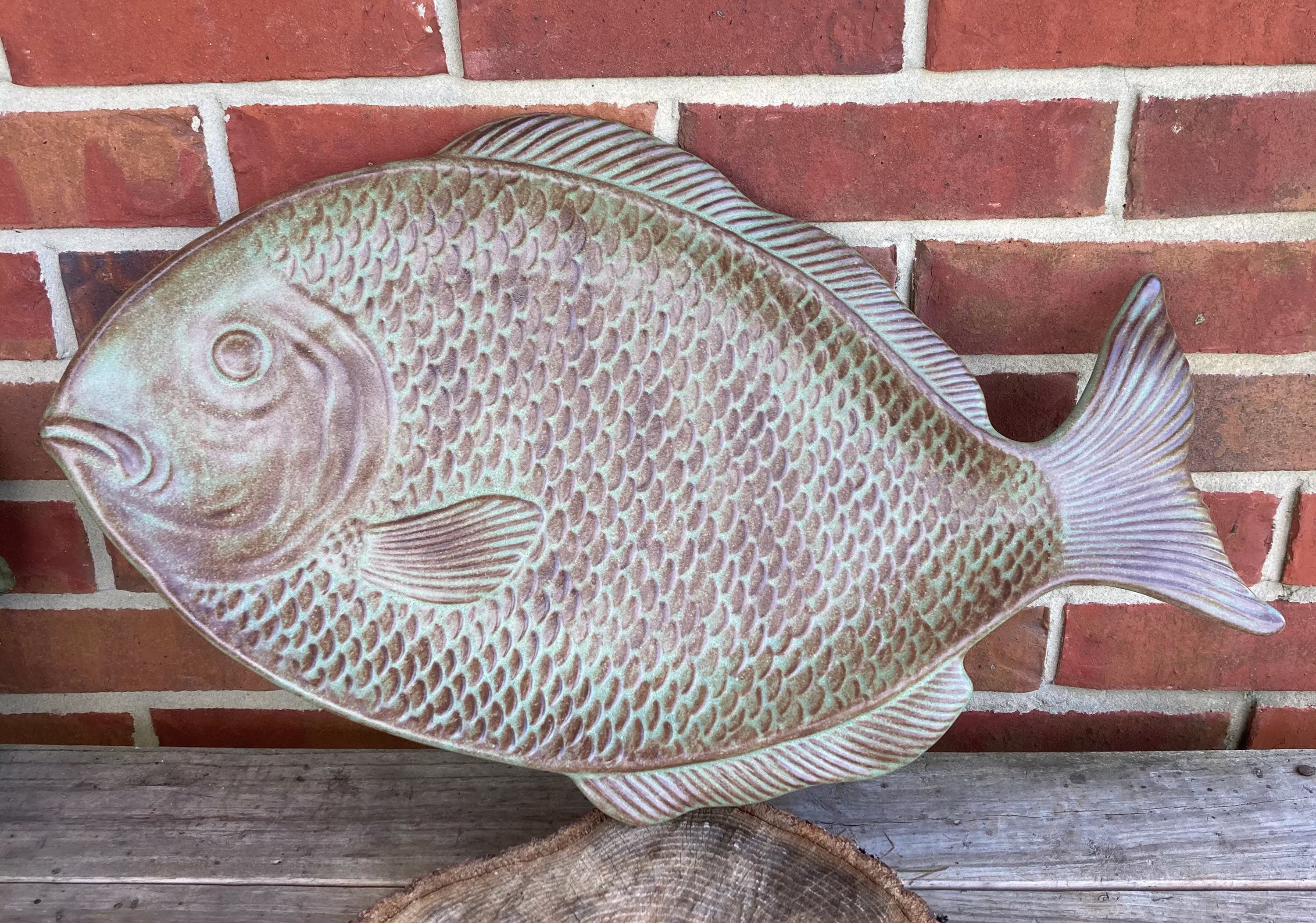 Large Stoneware Fish Platter