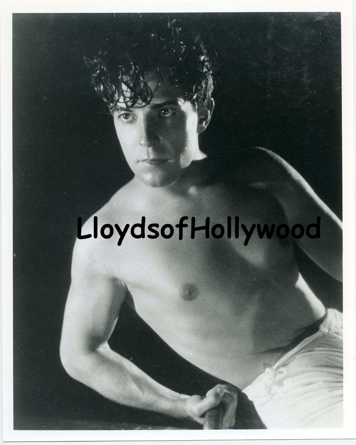 Ramon Novarro Handsome Silent Film Star Beefcake Hurrell Photograph