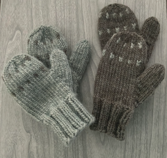 Childs Hand Knit Mittens, Wool-Alpaca-Acrylic-Nylon Blend, Warm Childs Mittens, 2-4 Year Old Mittens, Wool-Alpaca-Nylon-Acrylic Mix Child Mitten