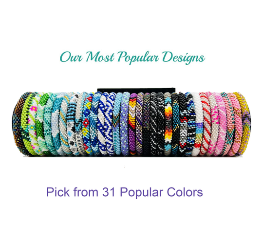 Colorful Nepal Bracelets Our Most Popular Designs. Pick Your Favorite From 31 Different Color Seed Beads Friendship Boho