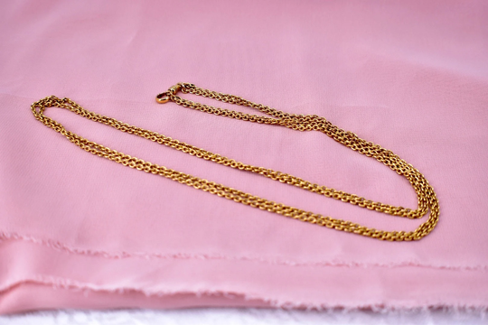Vintage 15K Yellow Gold Victorian Lorgnette Chain