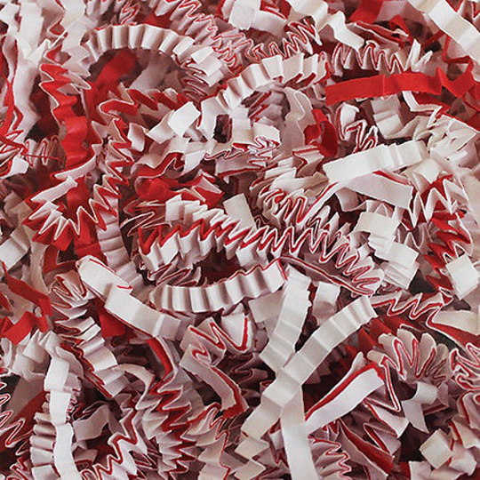 Shred Crinkle Candy Cane Blend Paper, Filler Display, Bedding, Party Supplies, Weddings, Favors, Gift Wrap, Gift Basket Shred