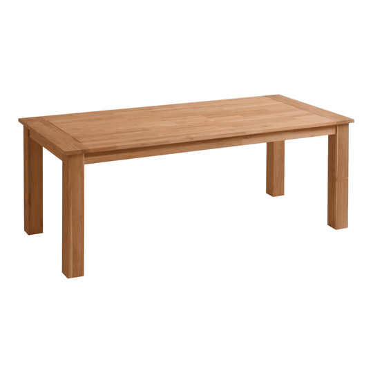 Natural Teak Calero Outdoor Patio Dining Table: Brown - Wood by World Market