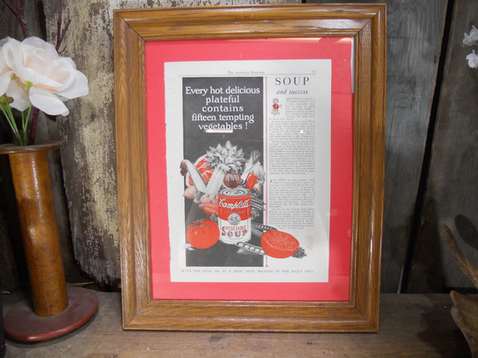 Vintage The American Dream Campbell's Vegetable Soup Magazine Article