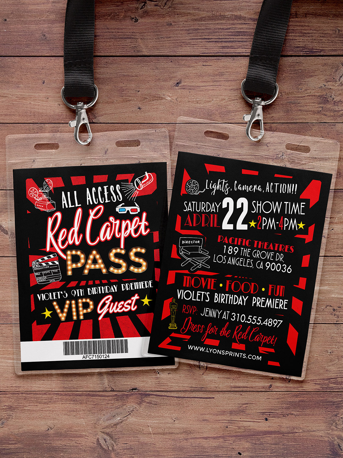 Hollywood Birthday, Sweet 16, Vip Pass, Backstage Pass, Vip Invitation, Birthday Pop Star, Glitter, Movie, Film, Digital Files