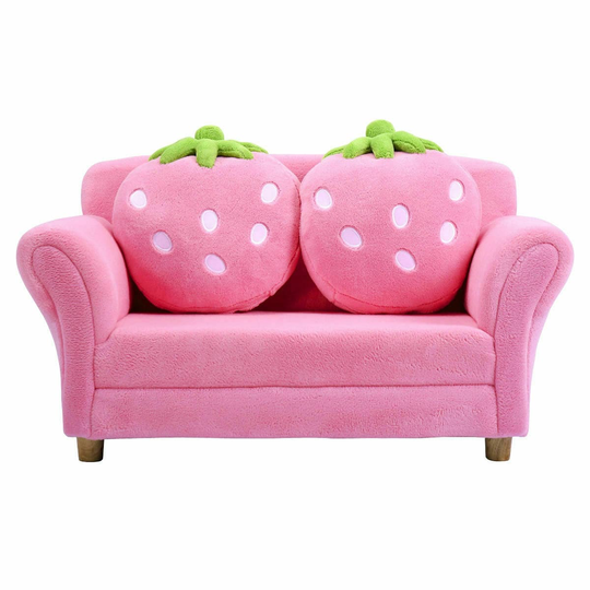 CASAINC Modern Pink Polyester/Blend Sofa | WF-HW54190PI-LA