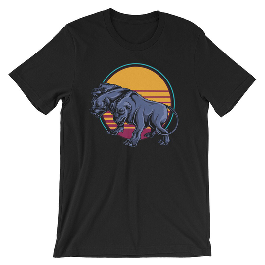 Cerberus Shirt | Greek Mythology Retro Clothing 80S Vintage Tee