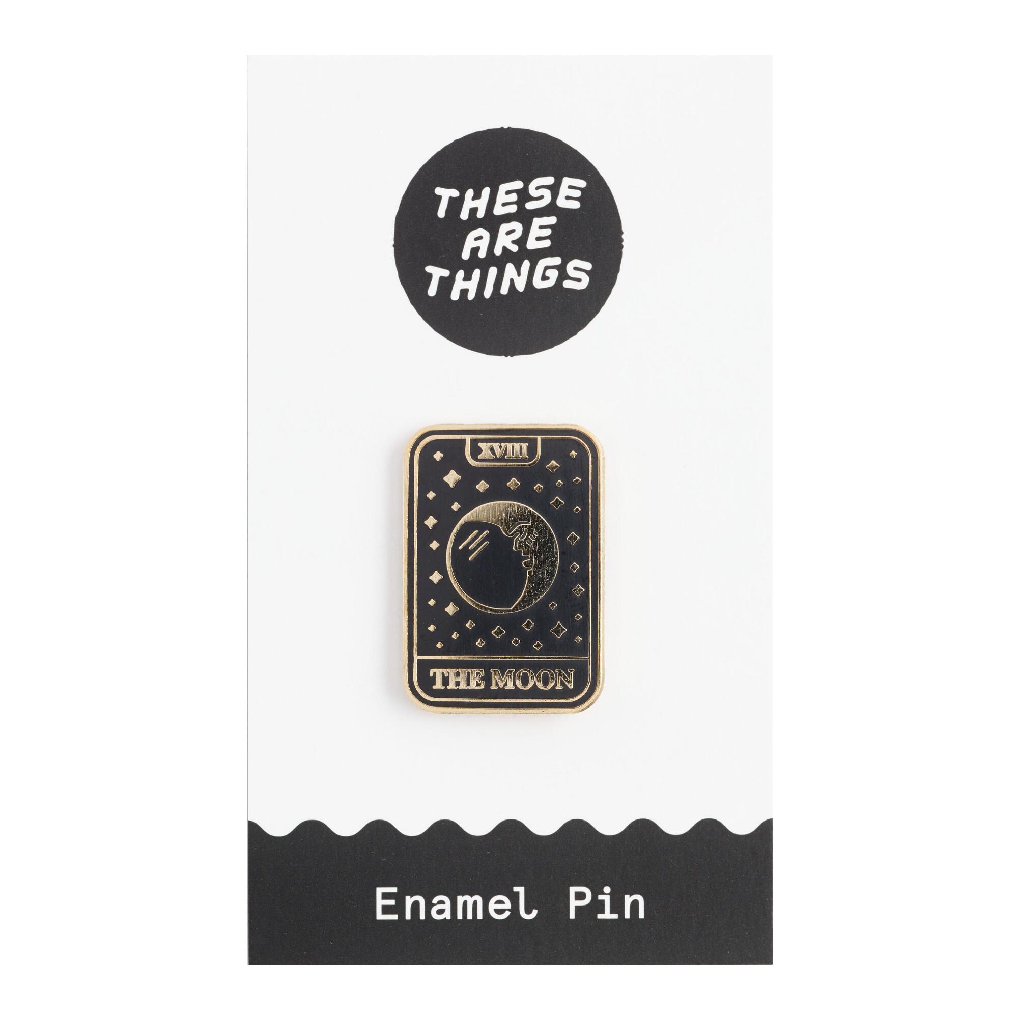 Moon Tarot Card Enamel Pin by World Market