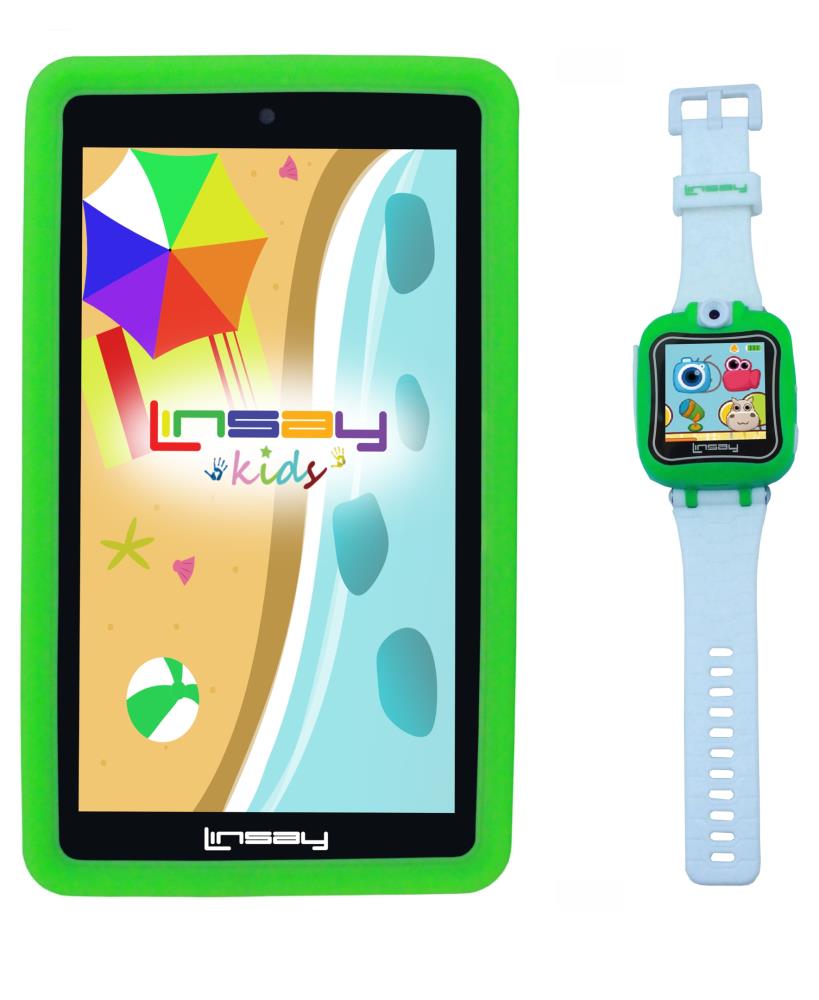 LINSAY 7-in Wi-Fi Only Android 10 Tablet with Accessories with Case Included | F7KGWG