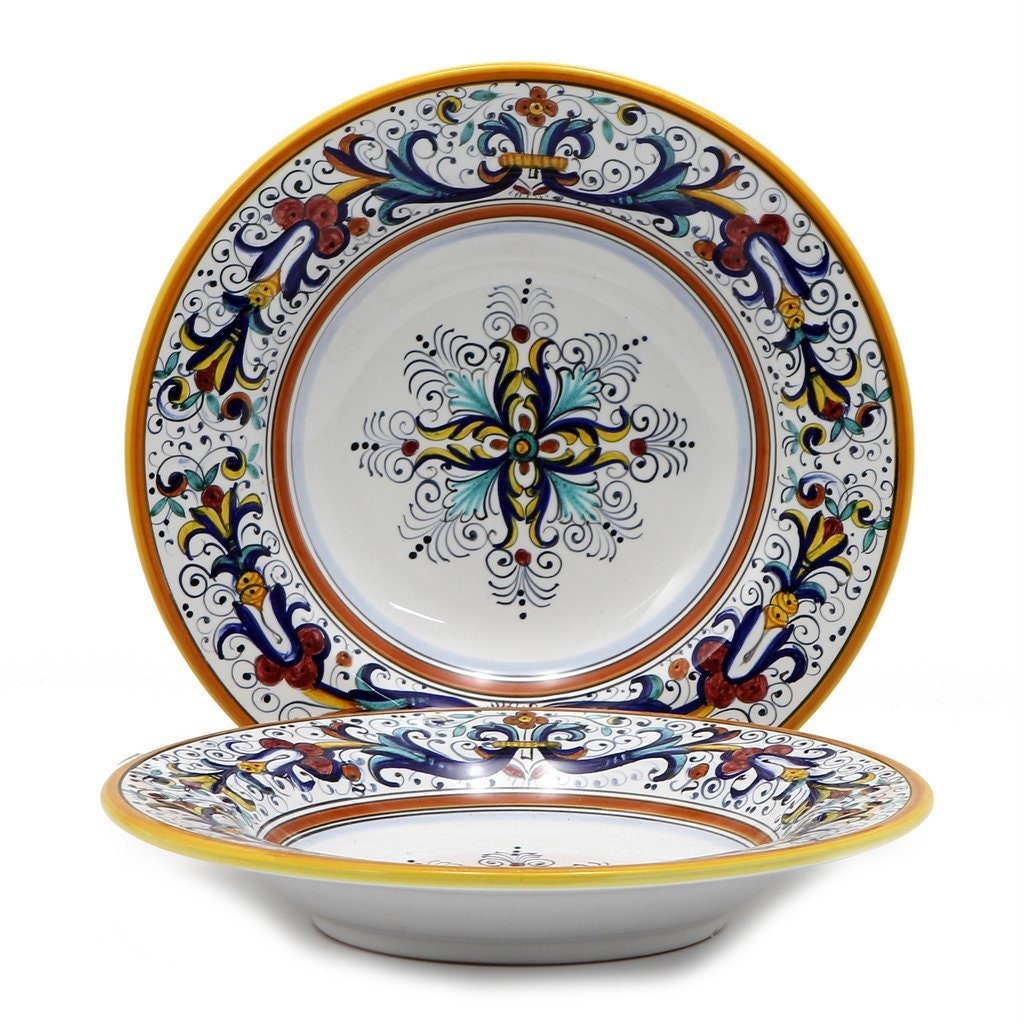 Ricco Deruta Deluxe Rim Pasta Soup Bowl
