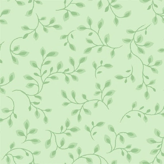 Pale Green 108" Wide Folio Blender Quilt Backing Cotton Fabric, Henry Glass 100% Vines 7882-6 Pale Green