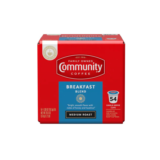 Community Coffee Breakfast Blend 54-Pack Breakfast Blend Single-Serve Coffee K-cup | 16339