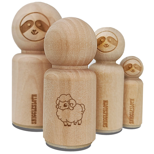 Fluffy Ram Cute Rubber Stamp For Stamping Crafting Planners