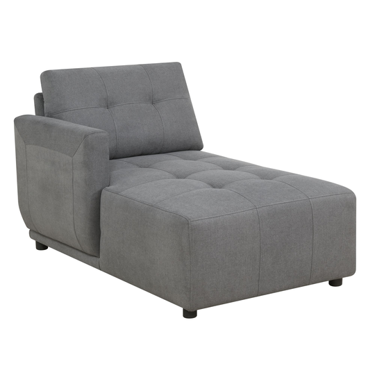 Picket House Furnishings Gianni Modern Charcoal Polyester/Blend Sectional in Gray | UAI526143E