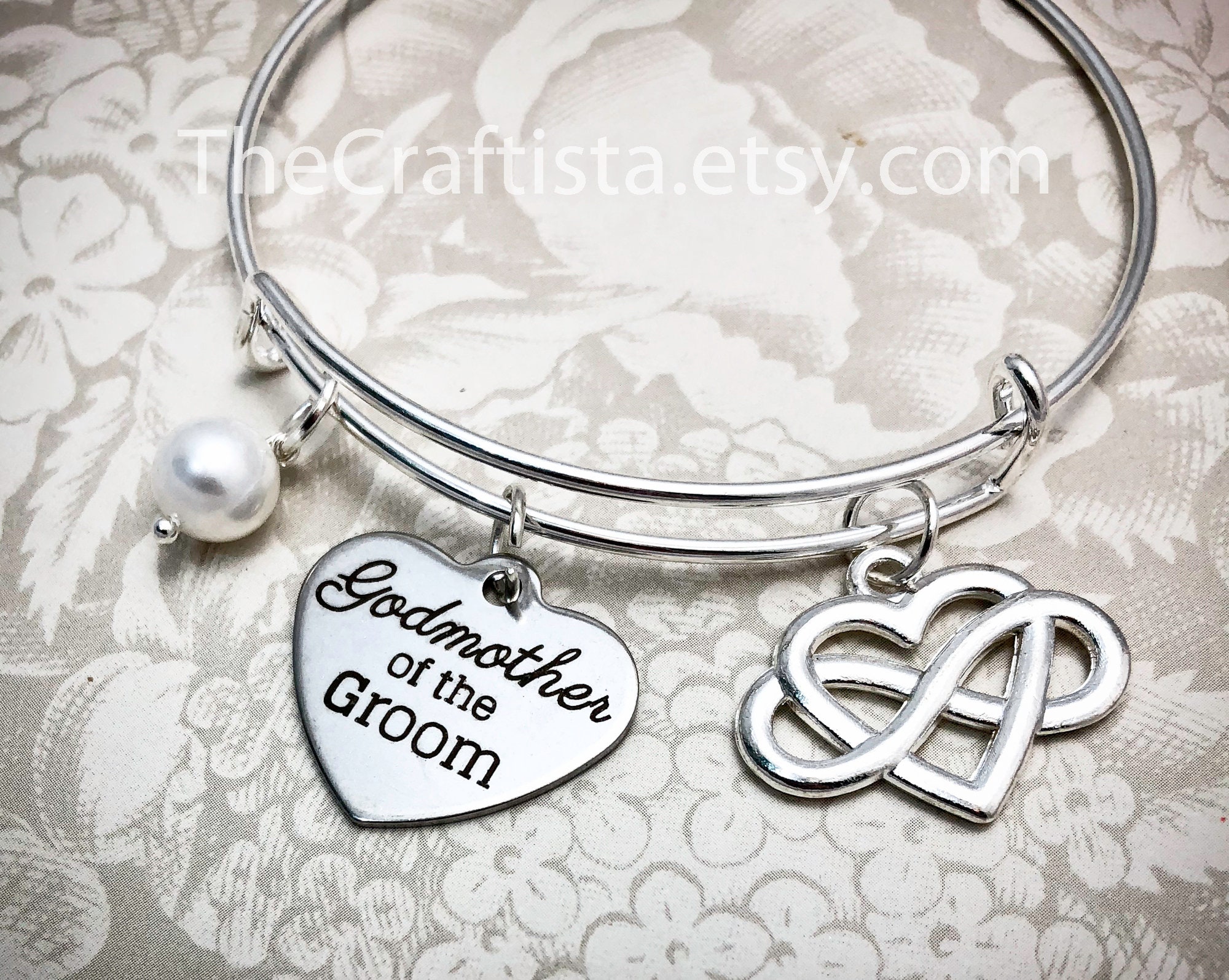Gmg, Godmother Of The Groom Bracelet, Groom, Bangle, Jewelry, Godmotherof