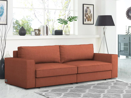 Coddle Switch Modern Coral Polyester/Blend Reclining Sleeper in Orange | COSW3SFCR