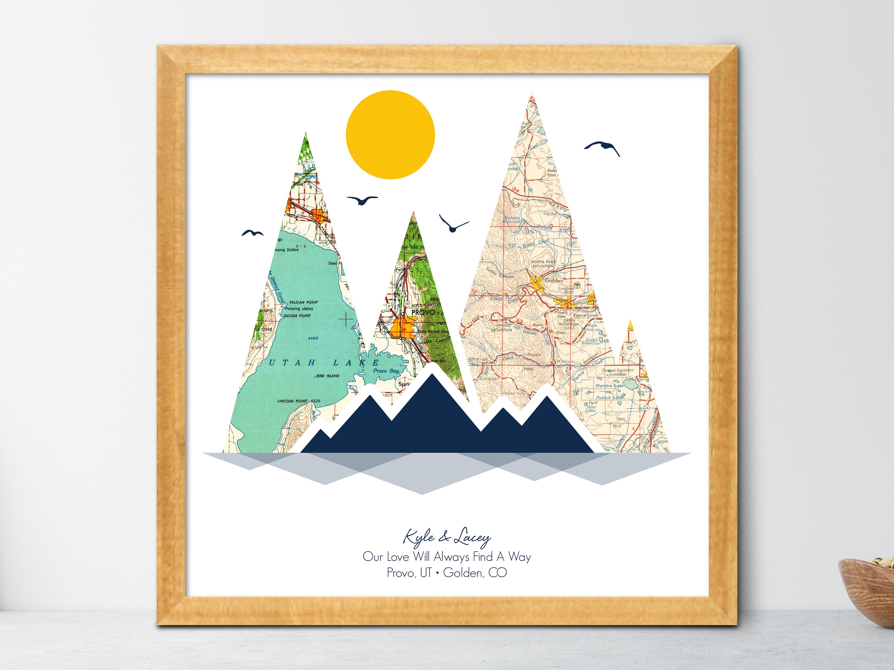 Long Distance Relationship Gift For Boyfriend, Anniversary Gift, Engagement Couple, Christmas Girlfriend Valentine's Day