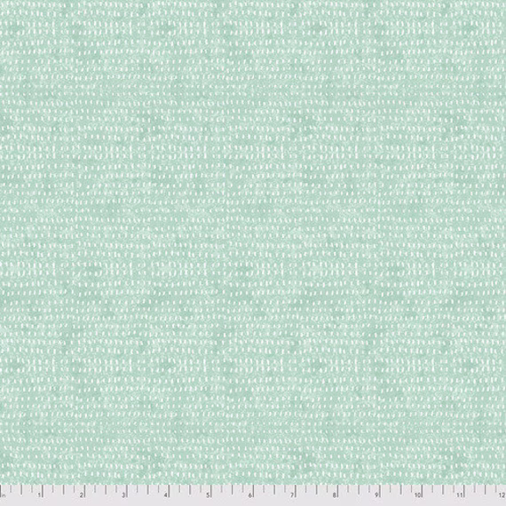 Ice Seeds Fabric, Aqua Blue Seeds, Blender Freespirit Fabrics, Cori Dantini, 100% Quilting Cotton Fabric