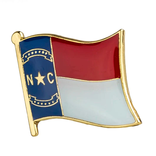 North Carolina State Flag Lapel Pin/Usa Clothes Brooch Enamel Pins Badge