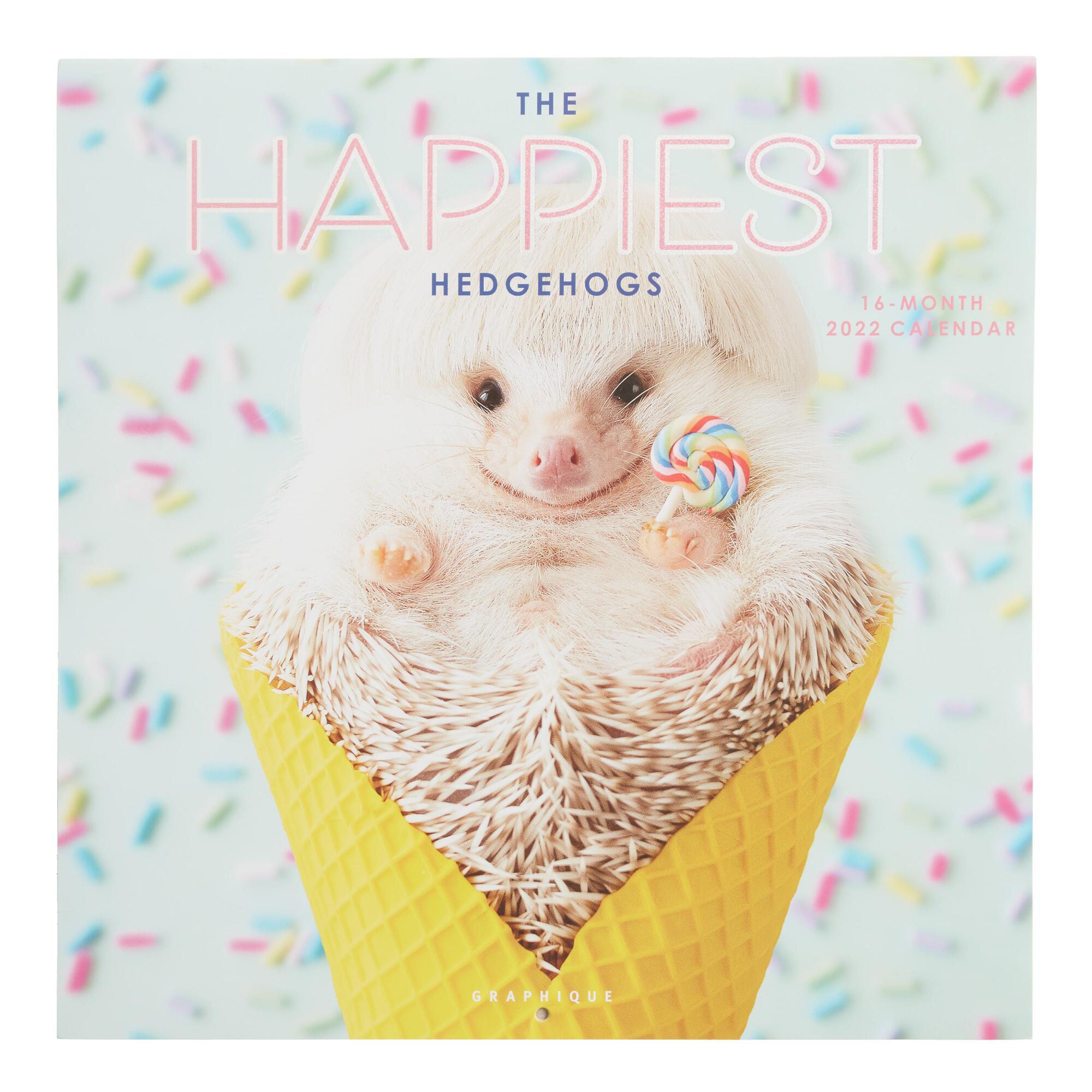 Happy Hedgehogs 2022 Wall Calendar by World Market