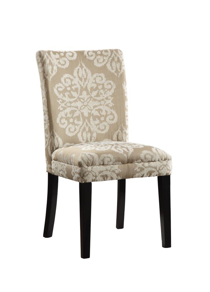 4D Concepts Itaki Casual Polyester/Polyester Blend Upholstered Dining Side Chair (Wood Frame) in Brown | 773021
