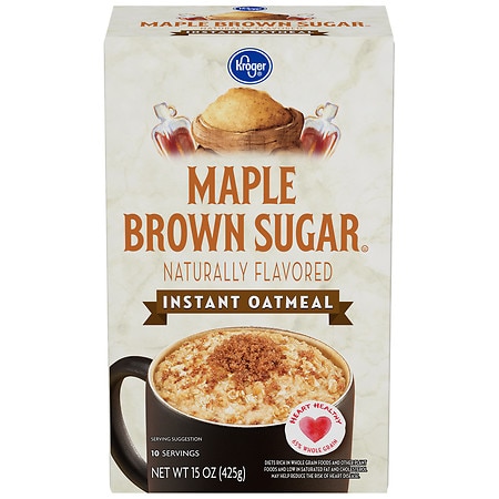 Kroger Maple & Brown Sugar Instant Oatmeal - 15.0 oz